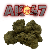ako 7 weed with a skull in front of it