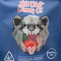 a bag of cbd gummies with a bear's face on it