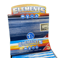 a box of elements cigarettes with an image of the ocean